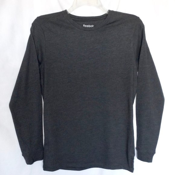 Reebok Athletic Long Sleeve T-Shirt, Gray, Size Small, Excellent Cond. - Picture 4 of 6